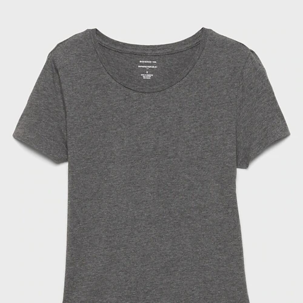 Banana Republic Gray Pleat Flounce Hem Top - Picture 12 of 14
